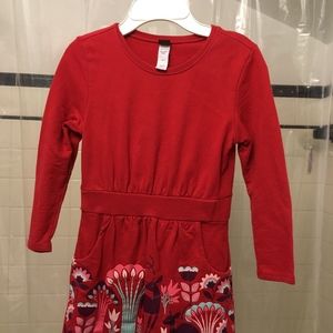 Tea Collection red girl's dress, size 6